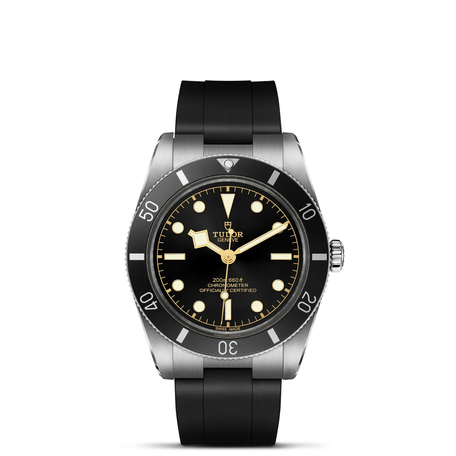 Black Bay 54, con Dial Black, domedy Bisel 60-minute unidirectional bezel in stainless steel with aluminium insert devoid of minute graduations