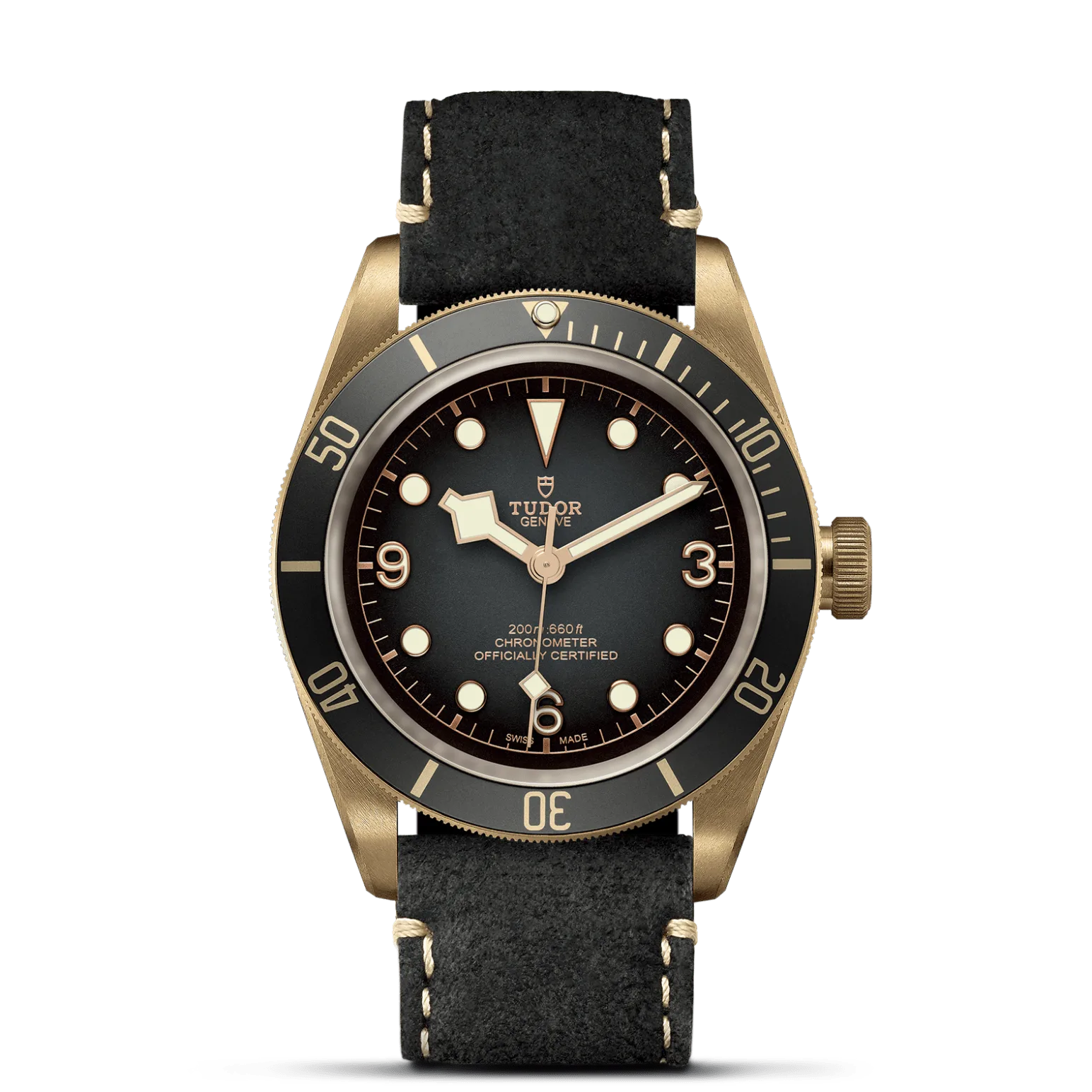 Black Bay Bronze, con Dial Slate grey, domedy Bisel Unidirectional rotatable bezel in bronze with 60-minute graduated disc in matt slate grey anodised aluminium