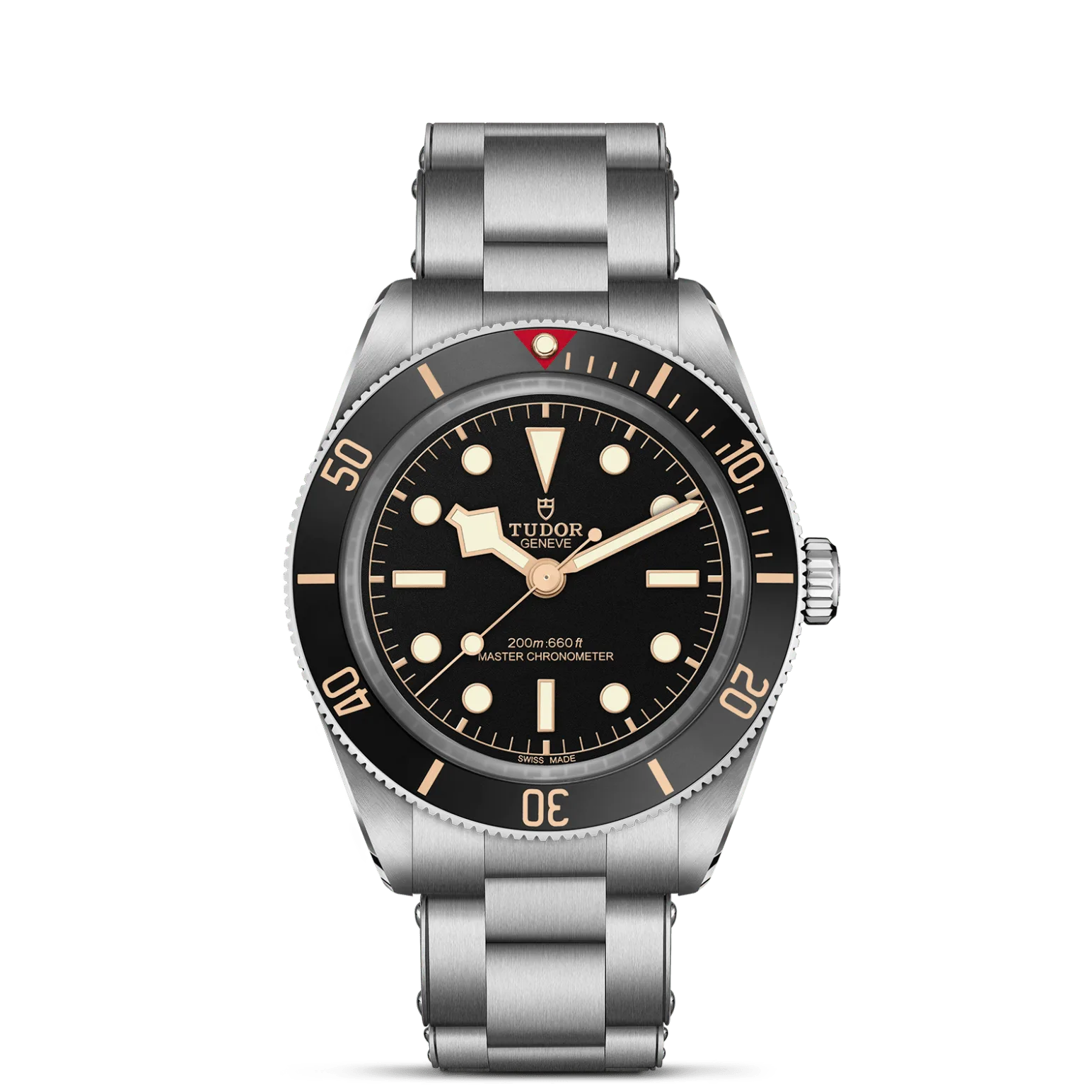 Black Bay 58, con Dial Matt black, domed, with applied hour markersy Bisel Unidirectional rotatable bezel in stainless steel with anodised aluminium insert