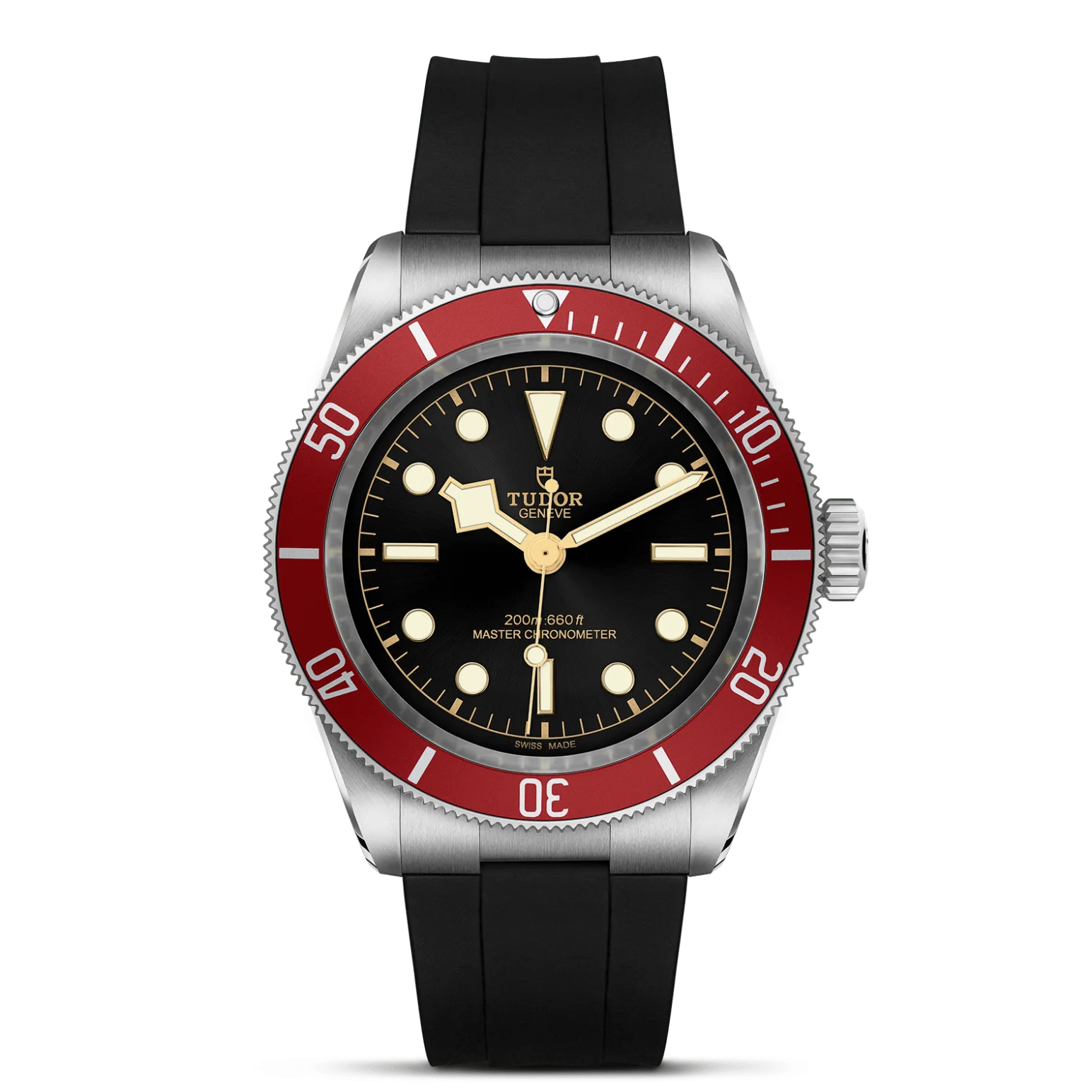 Black Bay, con Dial Black, domedy Bisel 60-minute unidirectional bezel in stainless steel with burgundy disc aluminium insert