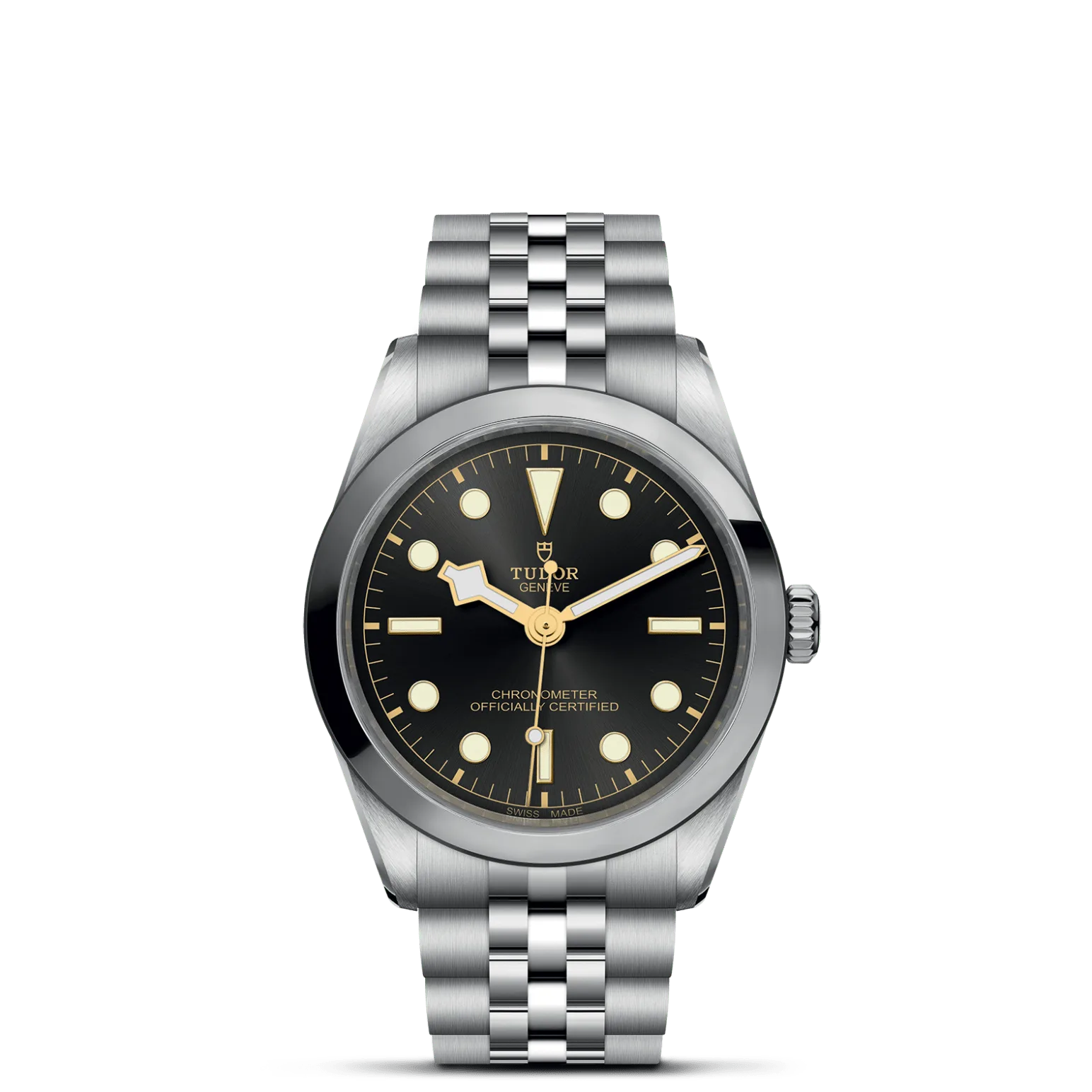 Black Bay One 36, con Dial Anthracitey Bisel Stainless steel bezel with polished and satin finish