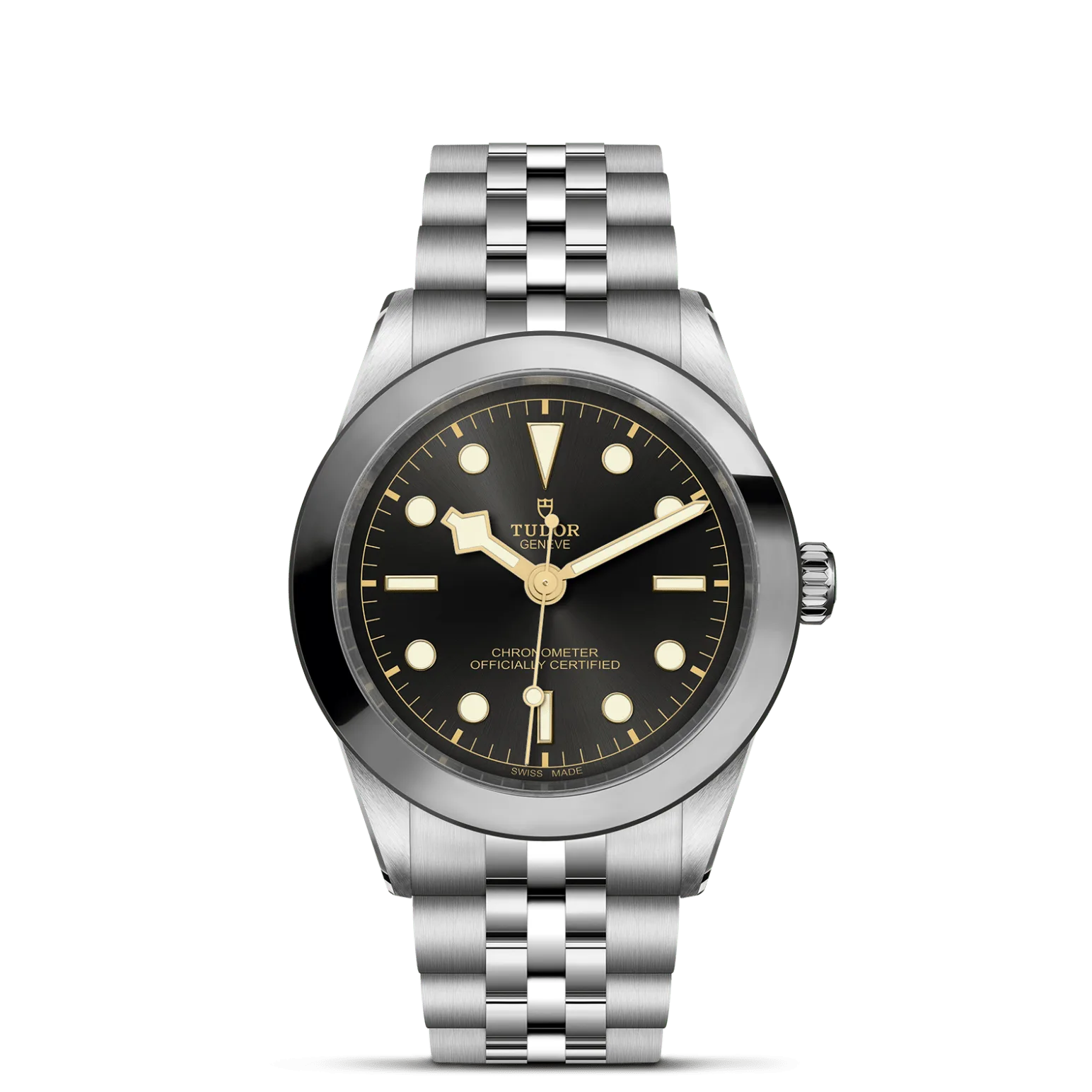 Black Bay One 39, con Dial Anthracitey Bisel Stainless steel bezel with polished and satin finish