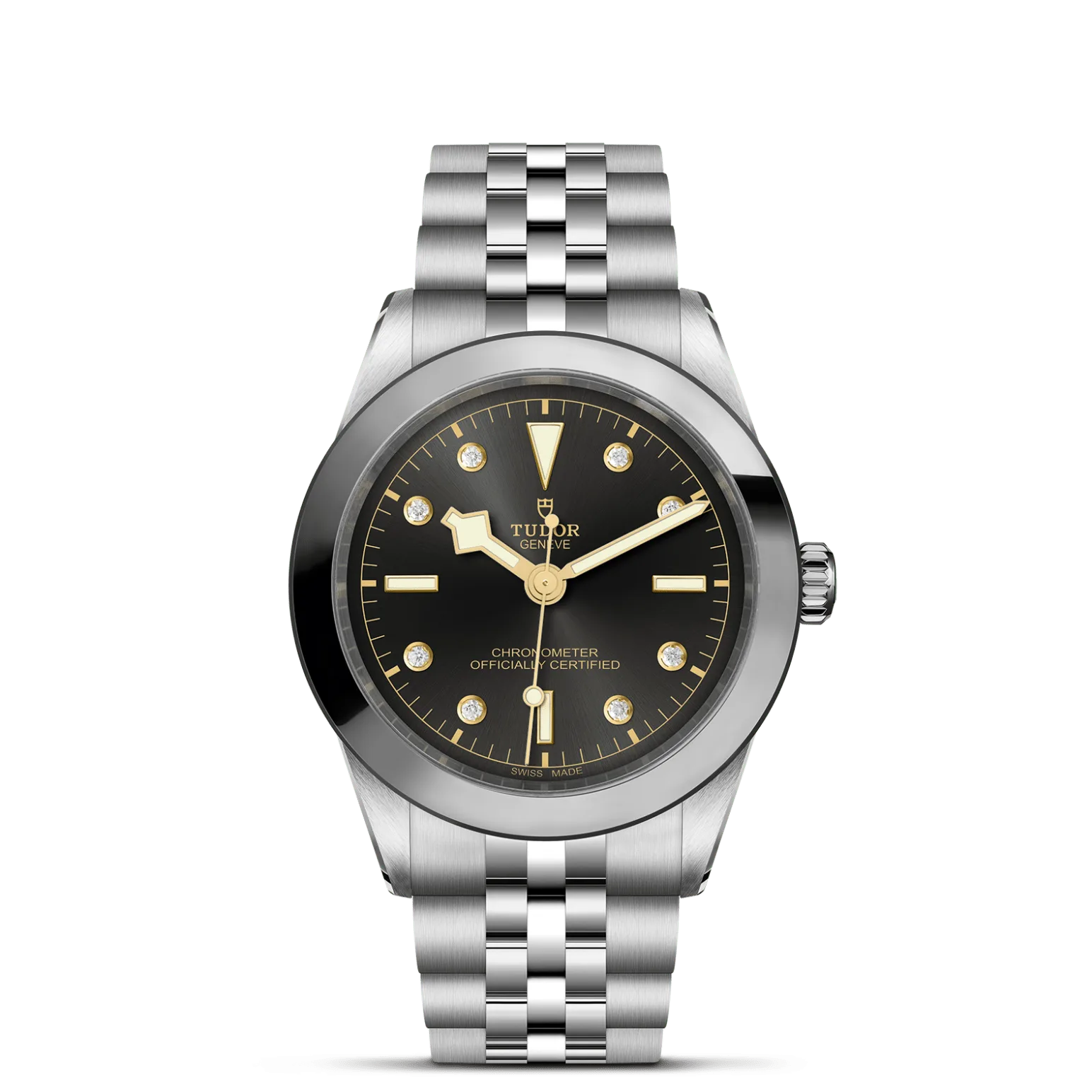 Black Bay One 39, con Dial Anthracite with 8 diamondsy Bisel Stainless steel bezel with polished and satin finish