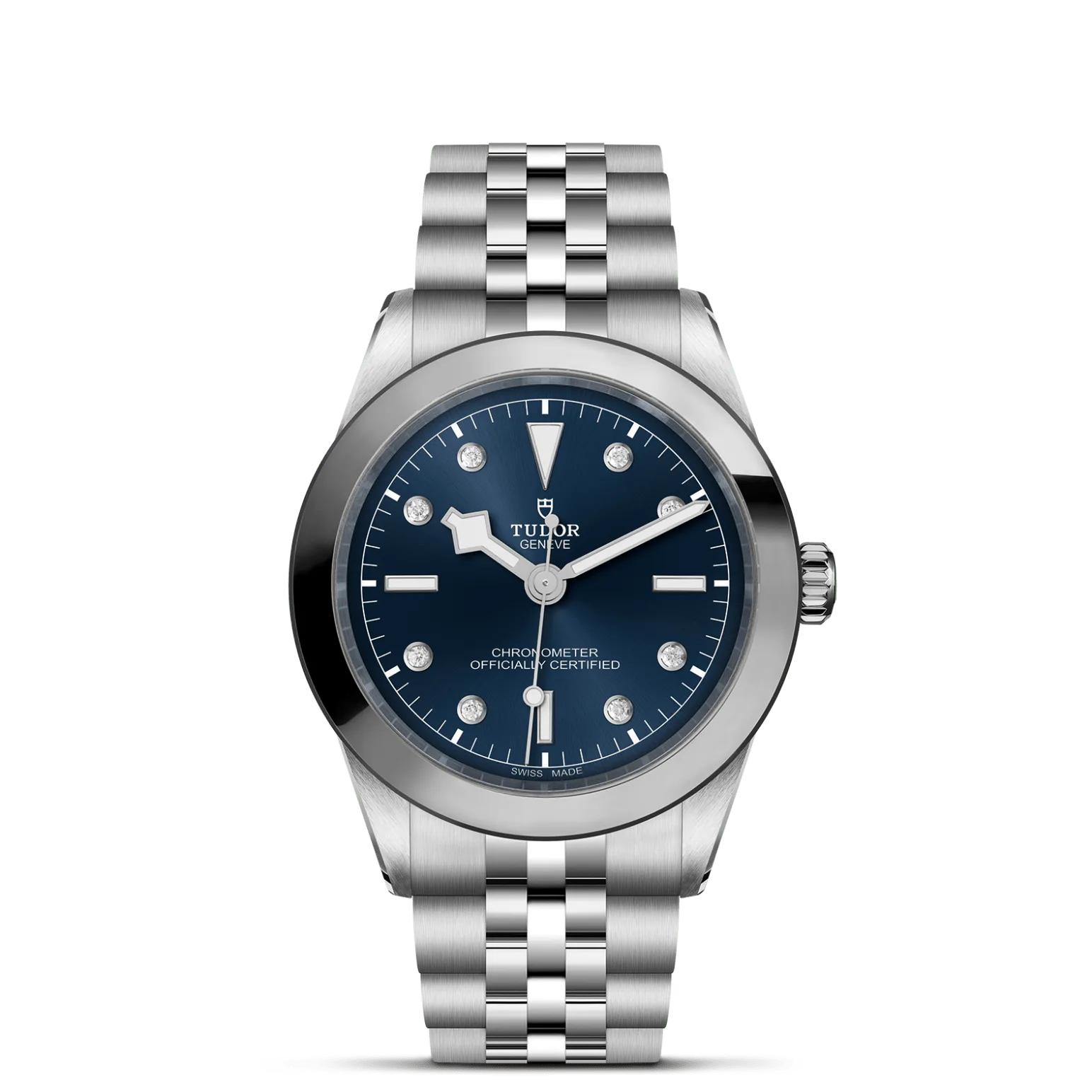 Black Bay One 39, con Dial Azul con 8 diamantesy Bisel Bisel de acero inoxidable, acabado pulido y satinado